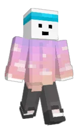 white and mandys pink Minecraft skin — Classic model — first worn by Boalik