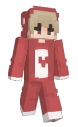 chestnut rose and fuzzy wuzzy brown Minecraft skin — Slim model — first worn by pipslup