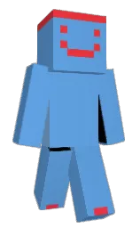 Lunkovic's Minecraft skin wearing the Menace cape