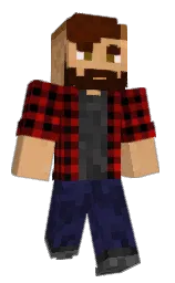 Vocalward's Minecraft skin wearing the Migrator cape
