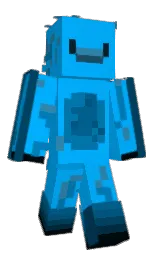 dodger blue and astronaut blue Minecraft skin — Classic model