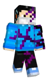 dodger blue and cerulean Minecraft skin — Classic model — first worn by Sniper_Boy3