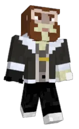 black and dune Minecraft skin — Classic model — first worn by Jordanion_Wolf