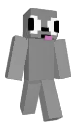 dusty gray and gray Minecraft skin — Classic model