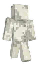 white rock and mist gray Minecraft skin — Classic model