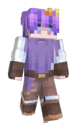 purple mountain's majesty and heliotrope Minecraft skin — Slim model — first worn by ZeninVTT