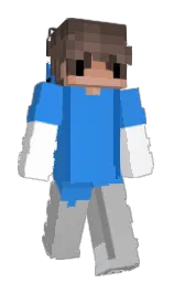 picton blue and silver Minecraft skin — Slim model — first worn by wsgzip