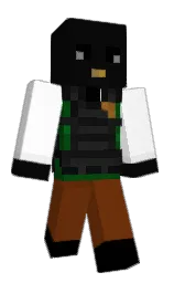cod gray and white Minecraft skin — Classic model — first worn by Gamermonkey099