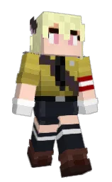steel gray and pale prim Minecraft skin — Slim model — first worn by SchrodingerC96