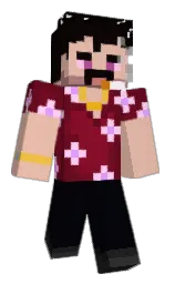 Ezequiel's Minecraft skin wearing the Mojang Office cape
