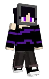 black and jaguar Minecraft skin — Slim model — first worn by ERRORLOLS