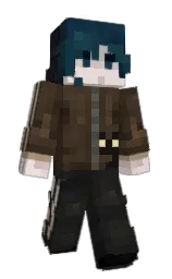birch and cod gray Minecraft skin — Slim model
