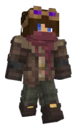 cocoa brown and woody brown Minecraft skin — Classic model