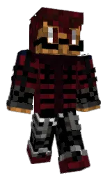 black and clinker Minecraft skin — Classic model