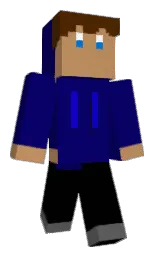 navy blue and black Minecraft skin — Classic model