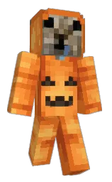 zest and neon carrot Minecraft skin — Slim model — first worn by lummoxlum