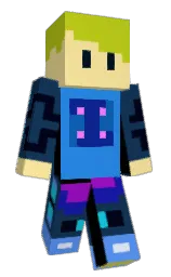 blue zodiac and marzipan Minecraft skin — Classic model