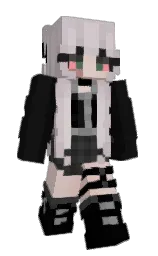 cod gray and pink swan Minecraft skin — Slim model — first worn by VespaNera_