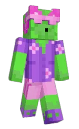 SpeeIsKey's Minecraft skin wearing the Cherry Blossom cape