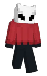 bunker and white Minecraft skin — Slim model — first worn by Dariusslmao
