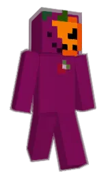 black and international orange Minecraft skin — Slim model