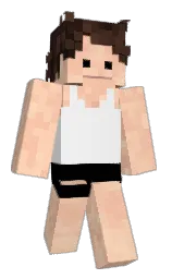 concrete and black Minecraft skin — Classic model — first worn by Southland