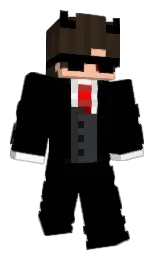 black and oil Minecraft skin — Classic model