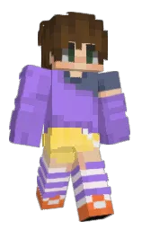 black and lilac bush Minecraft skin — Classic model — first worn by Sunny_leon