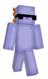 cold purple and black Minecraft skin — Classic model — first worn by LeonHerrSalzkorn