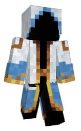 black and athens gray Minecraft skin — Classic model