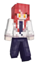 Mistress_Makima's Minecraft skin wearing the Cherry Blossom cape