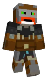 Gorni9's Minecraft skin wearing the Purple Heart cape