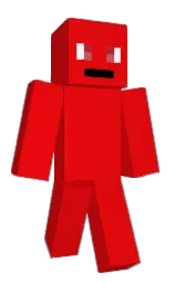 red and black Minecraft skin — Classic model