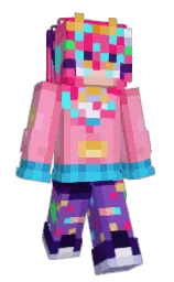 Minecraft-Skin in illusion und rose — Modell: Schmal