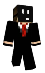 black and cod gray Minecraft skin — Classic model