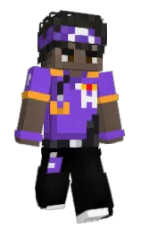 medium purple and royal purple Minecraft skin — Slim model — first worn by WalisonDaniel