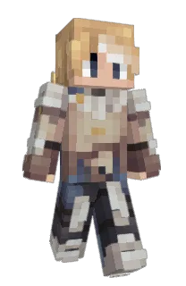 Front of Reccate's skin