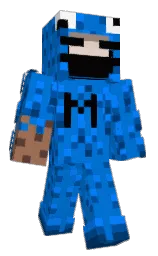 science blue and azure radiance Minecraft skin — Classic model