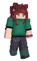 dairy cream and green pea Minecraft skin — Slim model — first worn by Cryingyy