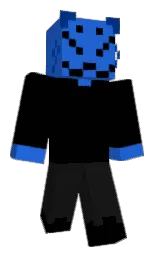 black and cod gray Minecraft skin — Classic model