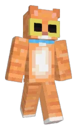 atomic tangerine and burnt sienna Minecraft skin — Classic model — first worn by Kiniki228