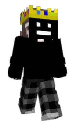 black and dorado Minecraft skin — Classic model