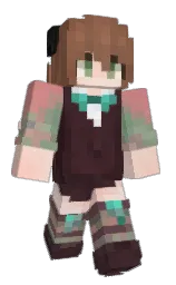 cod gray and cocoa brown Minecraft skin — Slim model — first worn by W1Rnt