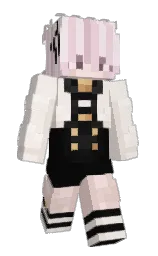 dawn pink and pearl bush Minecraft skin — Slim model — first worn by nemuse_