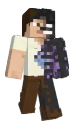 mine shaft and metallic bronze Minecraft skin — Classic model — first worn by ZINU1412