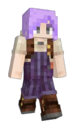 mauve and champagne Minecraft skin — Slim model — first worn by Patadorea