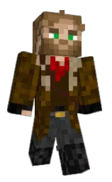 old copper and cod gray Minecraft skin — Classic model