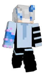 black and spindle Minecraft skin — Classic model — first worn by _XXXI_