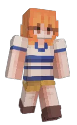 double spanish white and burnt sienna Minecraft skin — Classic model — first worn by kc8237