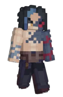 Front of Sheni's skin